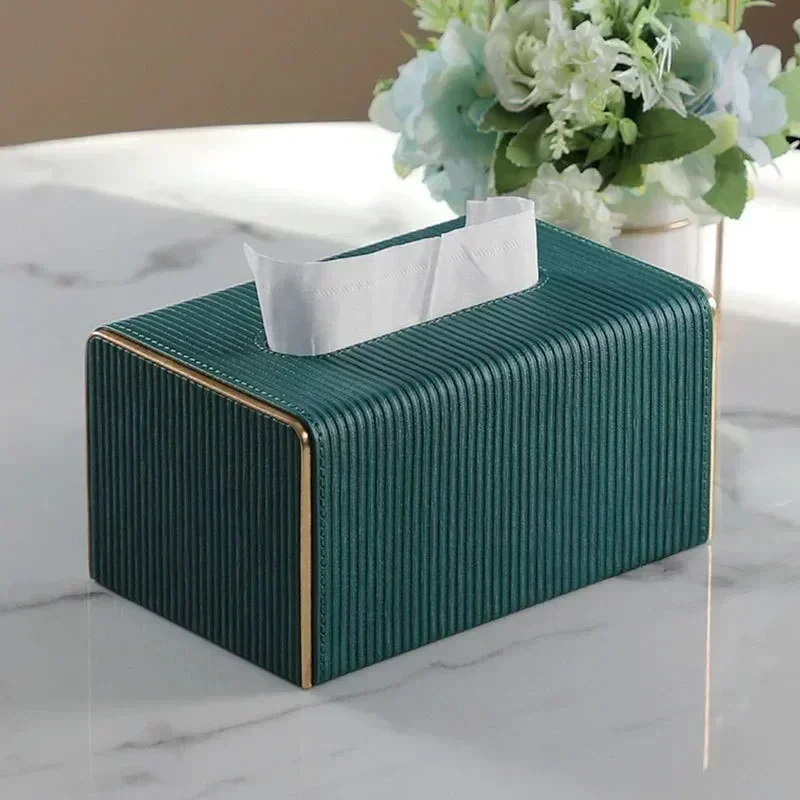 

Plastic Case Golden Container Shaped Napkin Craft Box Holder Desktop Tissue Luxury Square Boxes Kitchen Tissue Paper Storage