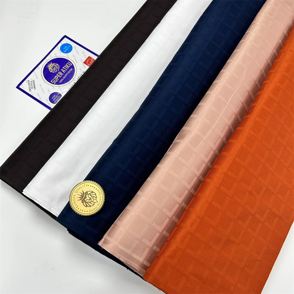 5 ярдов Dubai Atiku Материал 100% хлопок Высочайшее качество Мягкая белая африканская