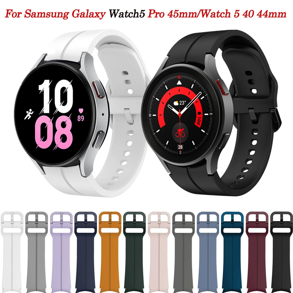 

Ремешок силиконовый для Samsung Galaxy Watch 5 Pro 45 мм/Watch 5/4 40 мм 44 мм