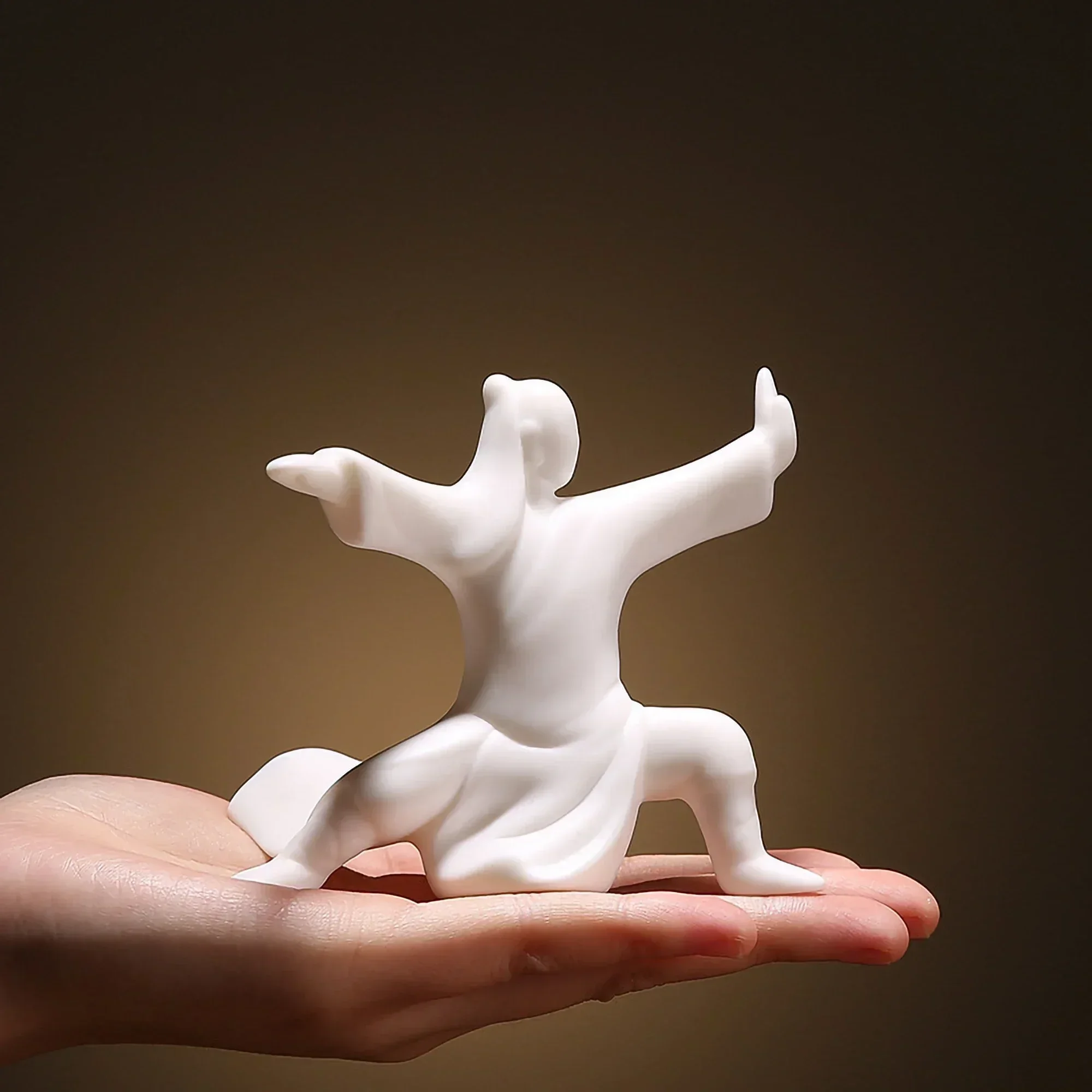 Бело-Китайский Тай-Чи фигурка с орнаментом кунг-фу Ace Фигурки нео-Современное