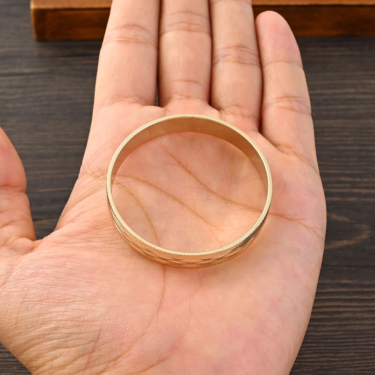 Новинка милый детский браслет 9 к золотого цвета размером 45 мм Гавайские