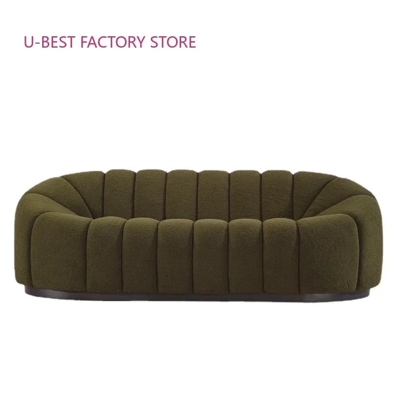

U-BEST Modern Stylish Leisure Chair Living Room Sofa, Lovely Design Fabric Living Room Leisure Chair