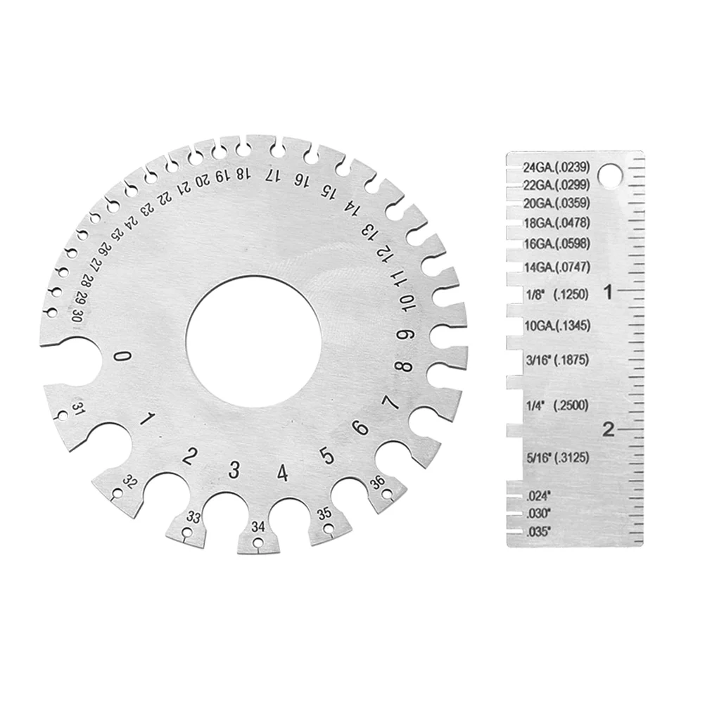 

Gauge Thickness Welding Metal Stainless Steel Sheet Fillet Tool Weld Inspection Gages Kit Cam Type Measuring Welder Wire Size