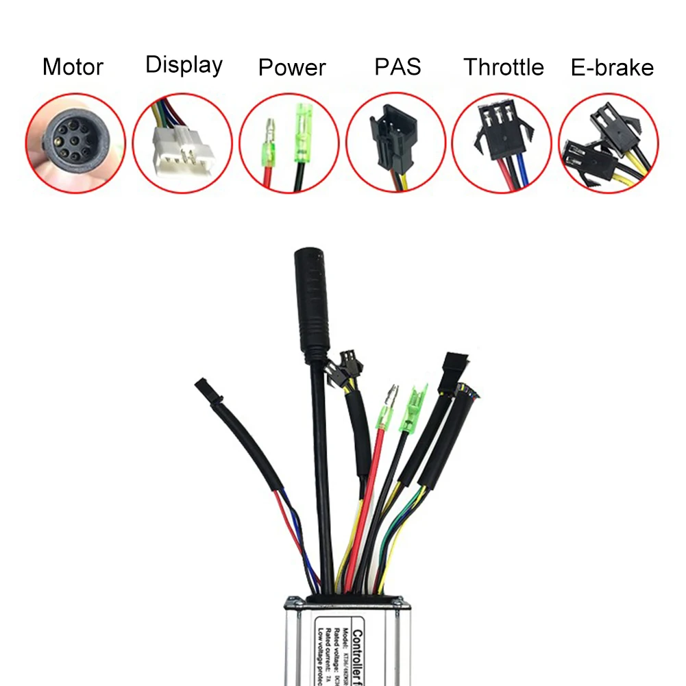 

E-bike KT 36V/48V 250W 15A Controller/WP+LED880 Display+8 Sensor+Thumb Throttle Display Brushless Controller E Bike Scooter Accs