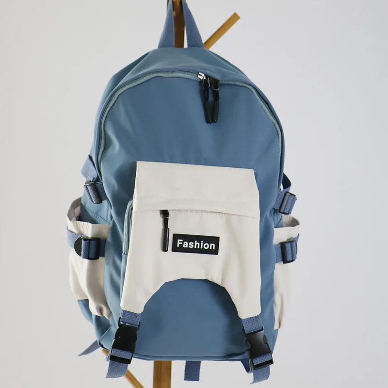 

Рюкзак для мужчин и женщин, новинка осень-зима 2021, школьный ранец в Корейском стиле, модный студенческий рюкзак контрастных цветов