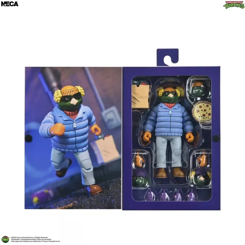 Фото Коллекционная подвижная фигурка Neca Teenage Mutant Ninja Turtles 1987 года, Ледерхед, 7 дюймов, с невидимой головой, для взрослых №3
