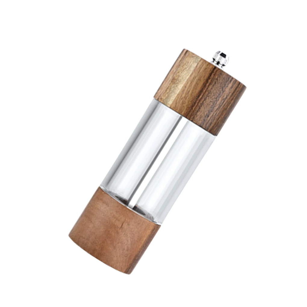 

Pepper Grinder Clear Salt Mill Stainless Steel Seasoning Grinding Bottle Acrylic Spice Shaker