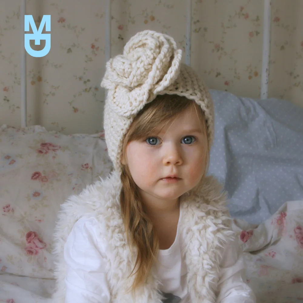 

New Baby Girl Headband Turban Flower Knit born Infant Hair Bands Autumn Winter Solid Baby Girls Hair Accessories Kids Headwear