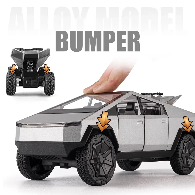 1/24 модели автомобилей Cybertruck TSL литые под давлением металлические цельные