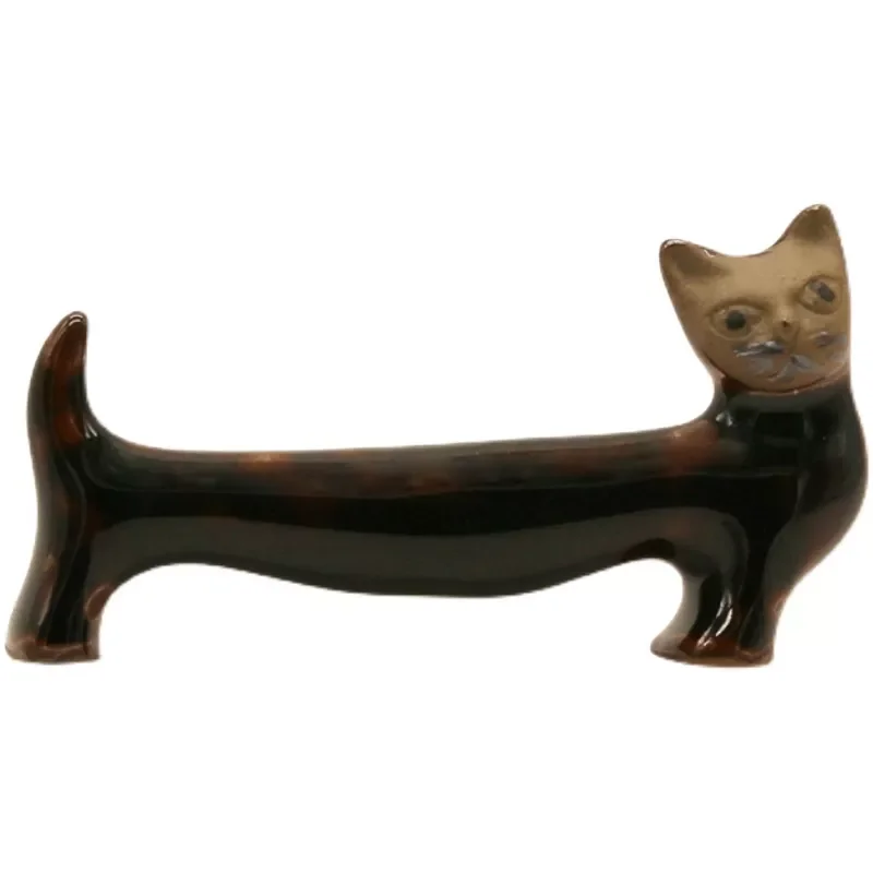 

Animal Chopstick Rest Japan Imported Mino Yaki Hand-Kneaded Dogs and Cats Chopstick Holder Chopsticks Shelf