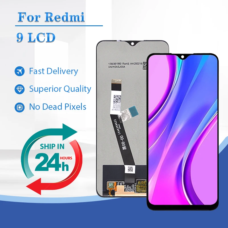 

6.53 Inch M2004J19AG Display For Xiaomi Redmi 9 Lcd Touch Digitizer Assembly M2004J19C Screen Free Ship With Tools Brand New