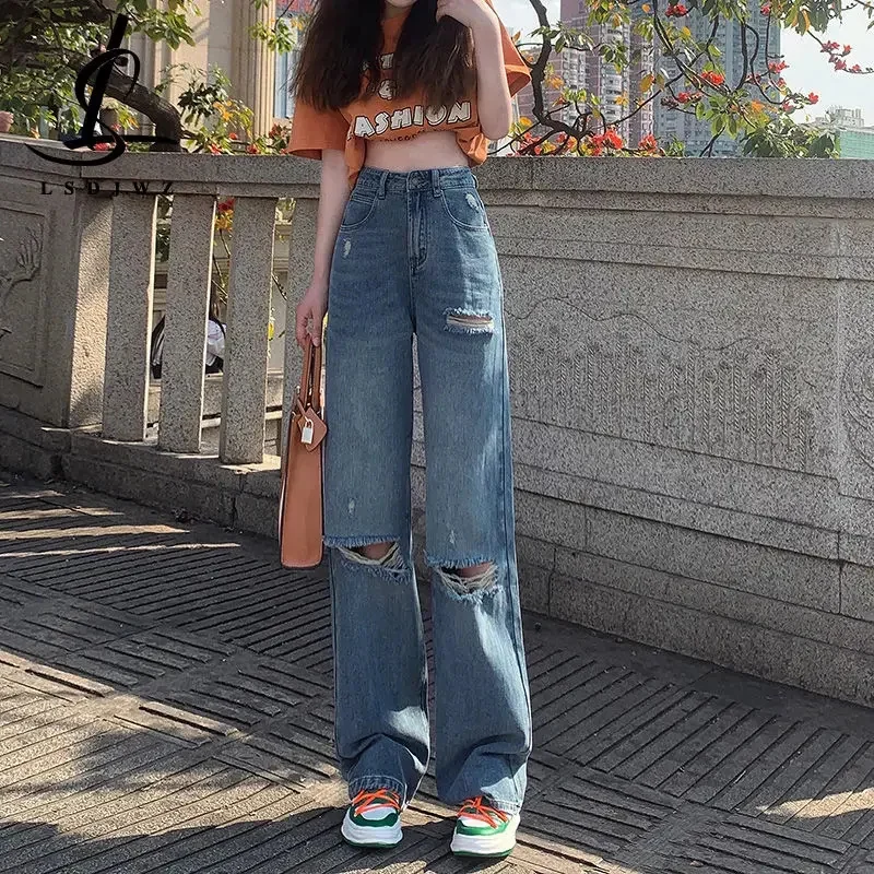 

Мешковатые джинсы, женские джинсы с высокой талией Y2k, женские брюки, прямые джинсы, новые джинсы, корейская мода, женская одежда, винтажная одежда