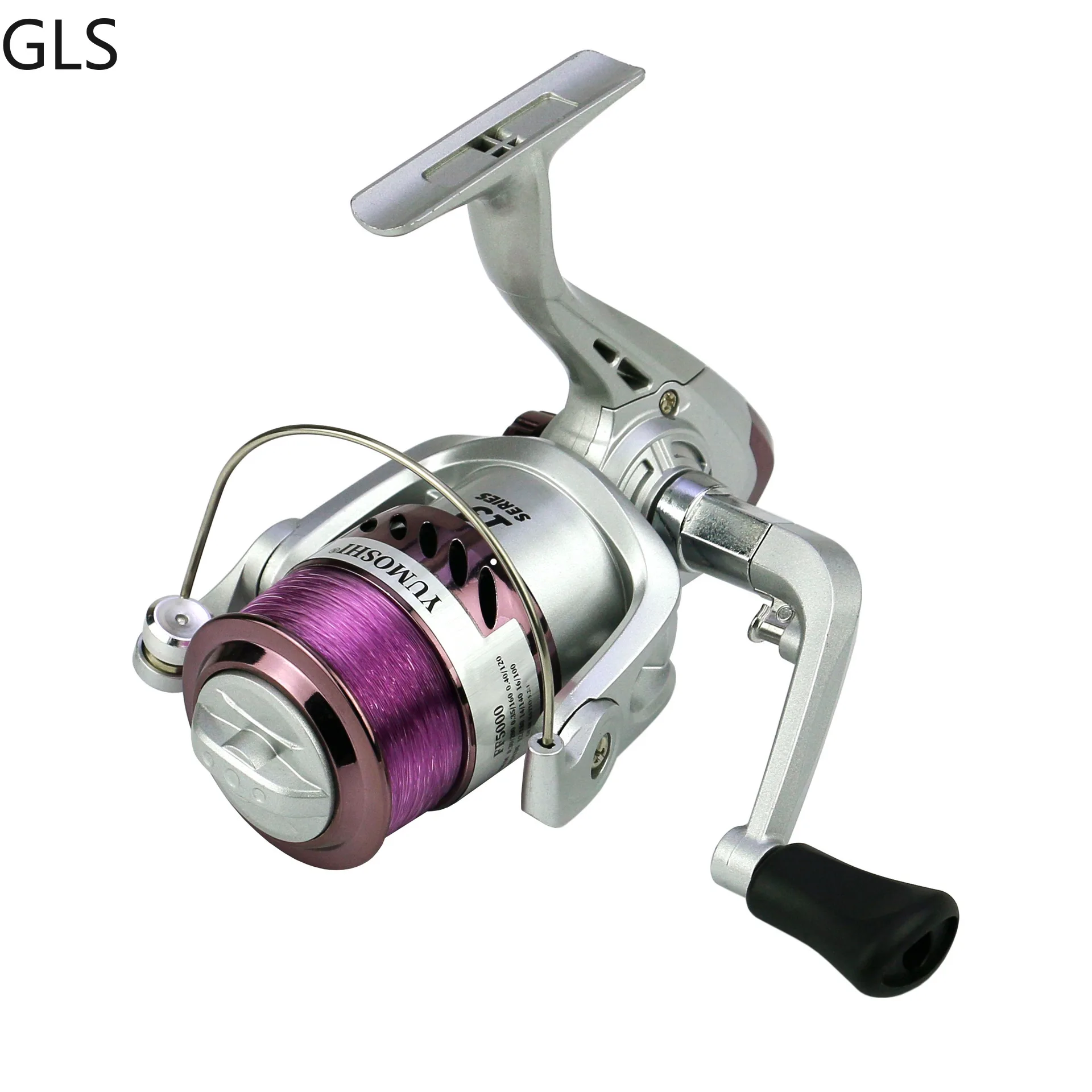 Enlarge High Quality YK 2000-7000 Gear Ratio 5.2:1 Spinnig Fishing Wheel Saltwater/Freshwater Fishing Reel With Nylon Line