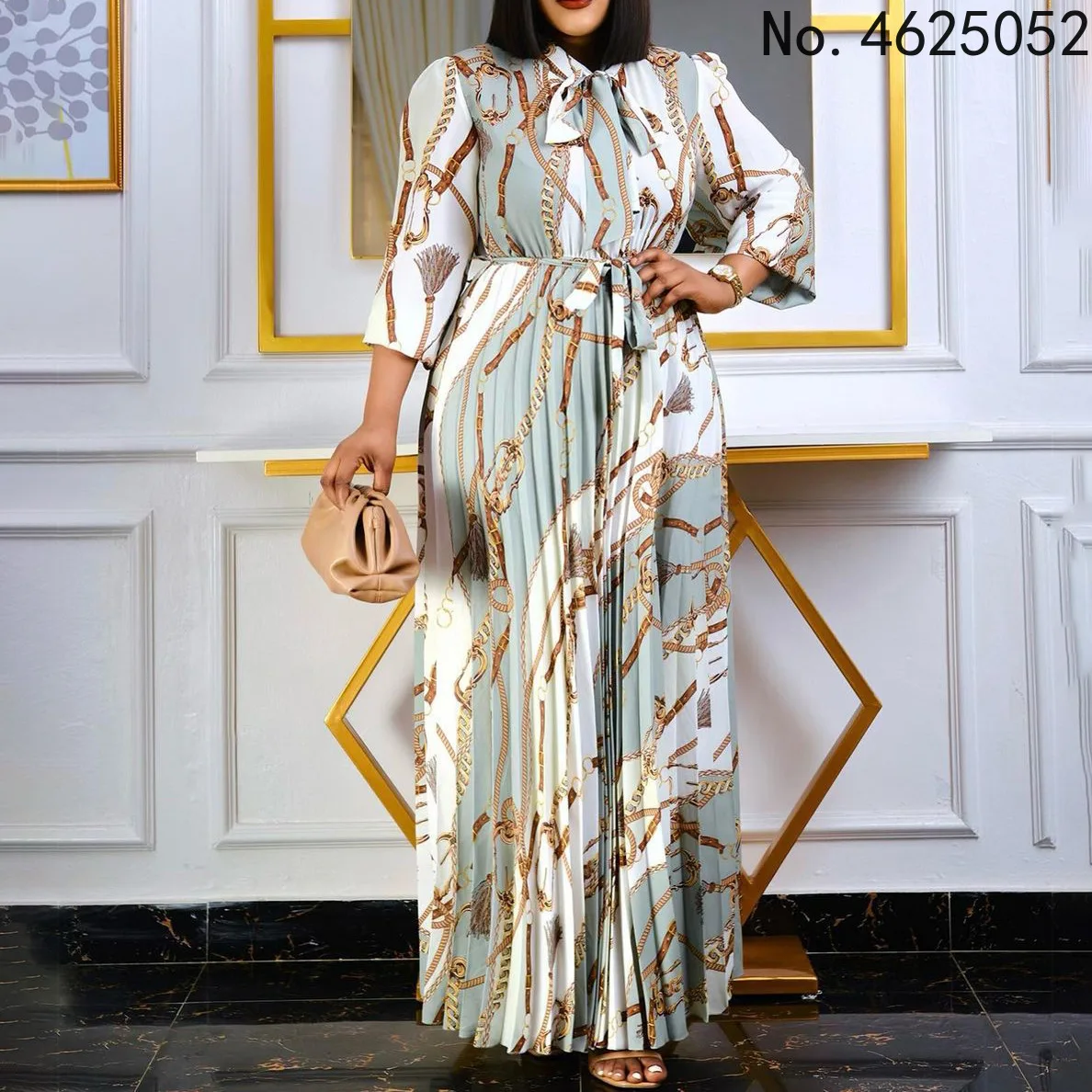 

dress Women Dress African BouBou Dress African Dress For Woman Free Size With Belt Design Long Dress