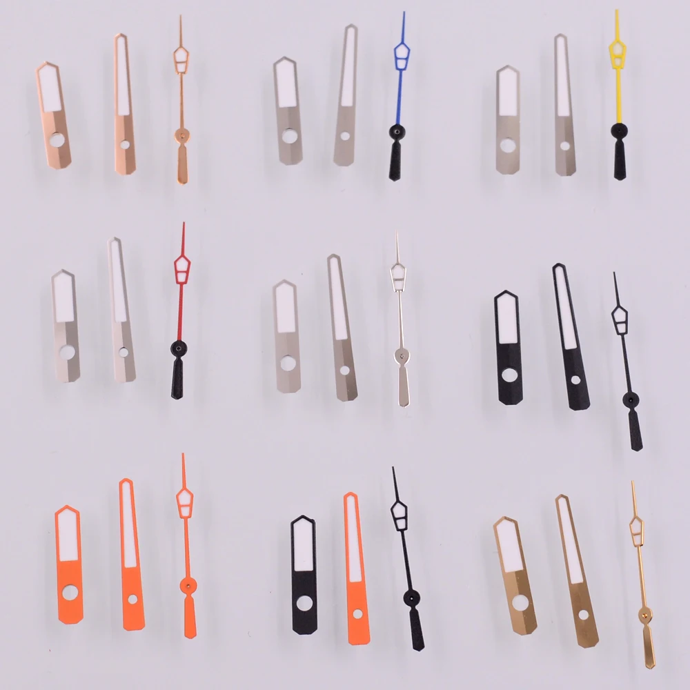 Зеленые светящиеся стрелки часов DEBERT бренд совместимые с моделями Seiko NH35 NH36