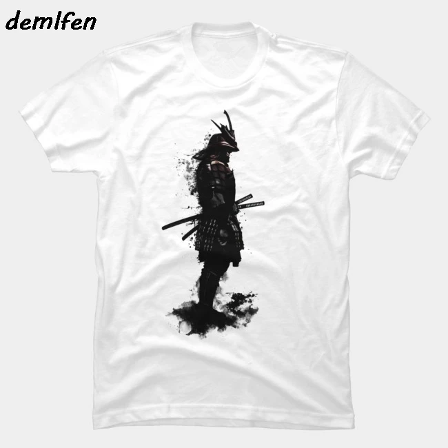 

summer anime Armored Samurai T-Shirt harajuku streetwear men short sleeve o-neck cotton shirt fashion tees tops