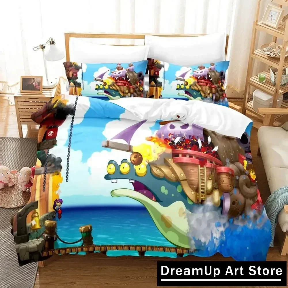 Фото Комплект постельного белья Shantae Half-Genie Hero, пододеяльник, покрывало на кровать с наволочкой, двуспальный, королевский размер, домашний текстиль для мальчиков и взрослых №3