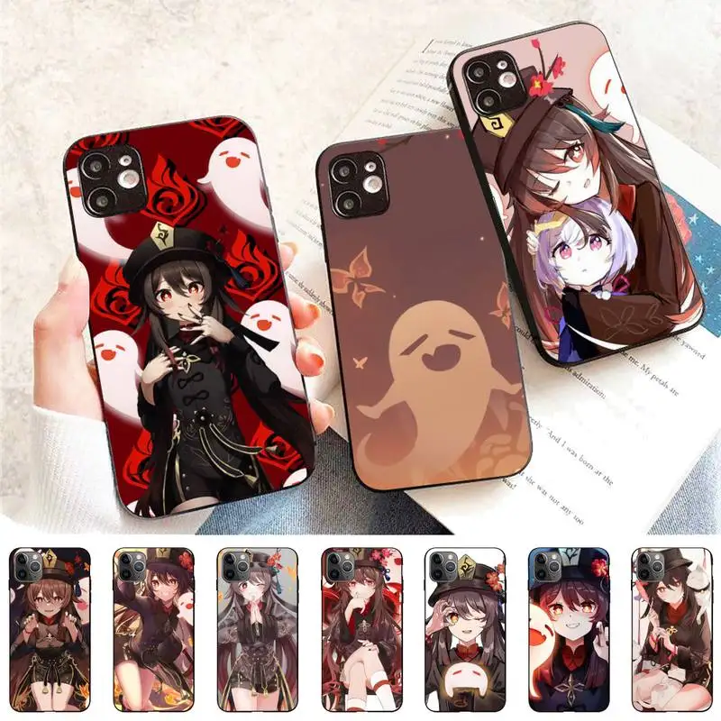

Genshin Impact hutao Phone Case for iPhone 11 12 13 Mini Pro Max 8 7 6 6S Plus X 5 S SE 2020 XR XS 10 case