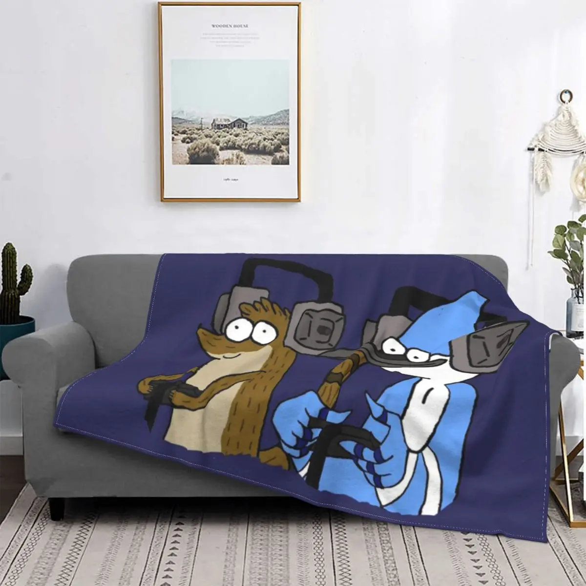 Наушники Rigby и Mordecai Gamer ультра-мягкое Флисовое одеяло