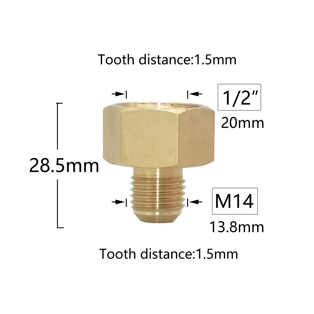 

Резьбовой соединитель WXRWXY латунный M14 M18 M22 3/8 1/2 3/4 дюйма