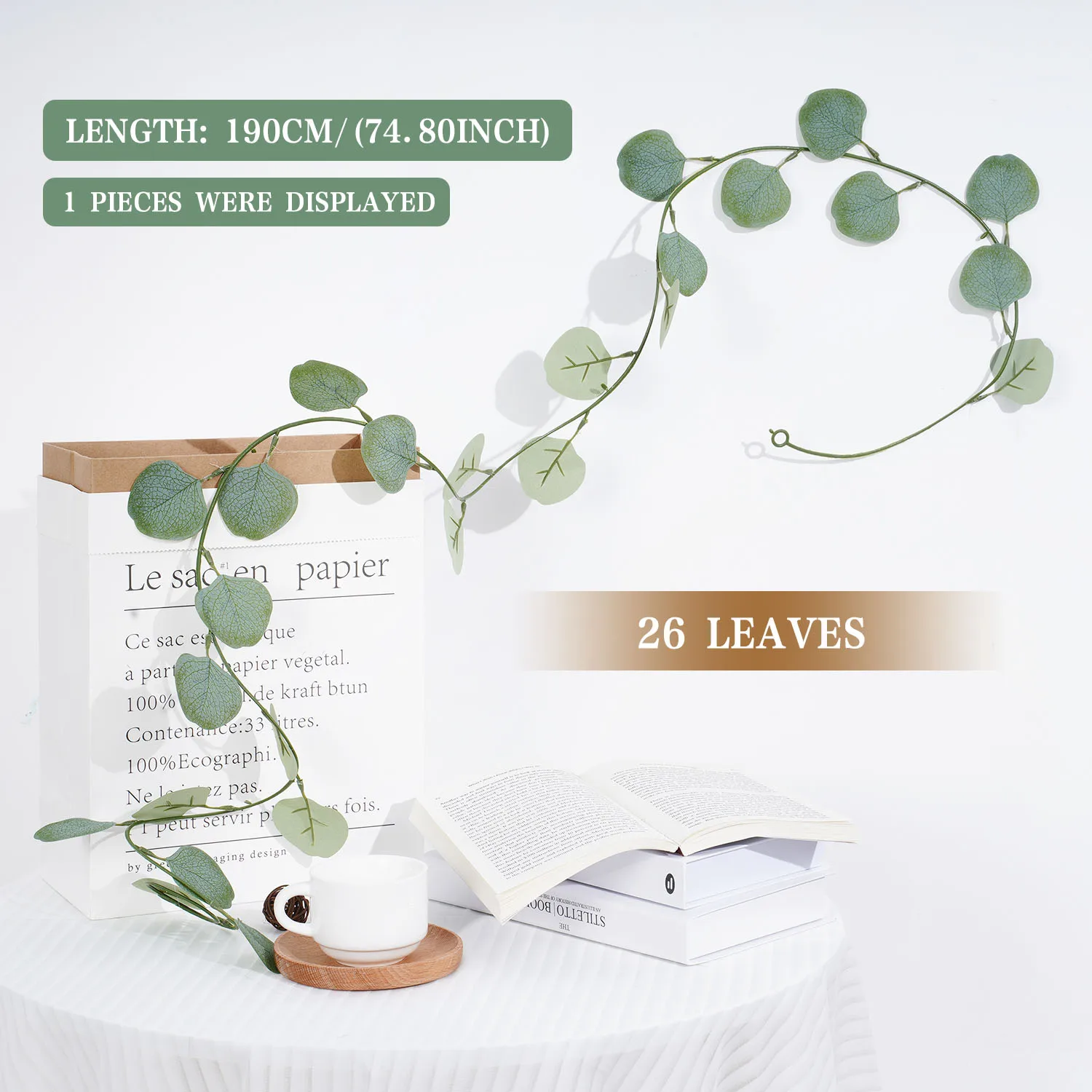 

Искусственная шелковая висячая лоза Uflower 2,4 м