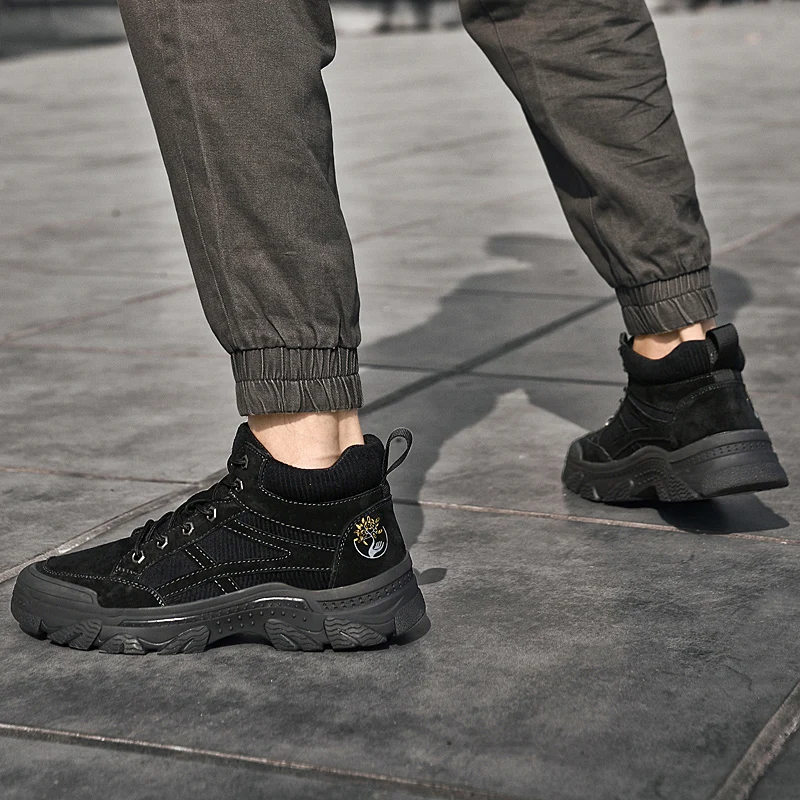 GR-87138 MARTIN BOOTS WALKING SHOES MEN'S HUNTING BOOTS TACTICAL SHOES DESERT COMBAT ANKLE LEATHER MOUNTAINEERING SHOES