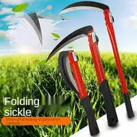 2021 hot sale agricultural folding mowing sickle corn long handle folding agricultural sickle folding sickle grass knife