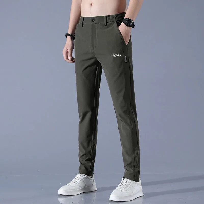 Golf Pants Elasticity Men Pants Quick Dry Man Golf Trousers Summer Sweatpants Apparel Ultra Thin Long Golf Wear Men Golf Pants