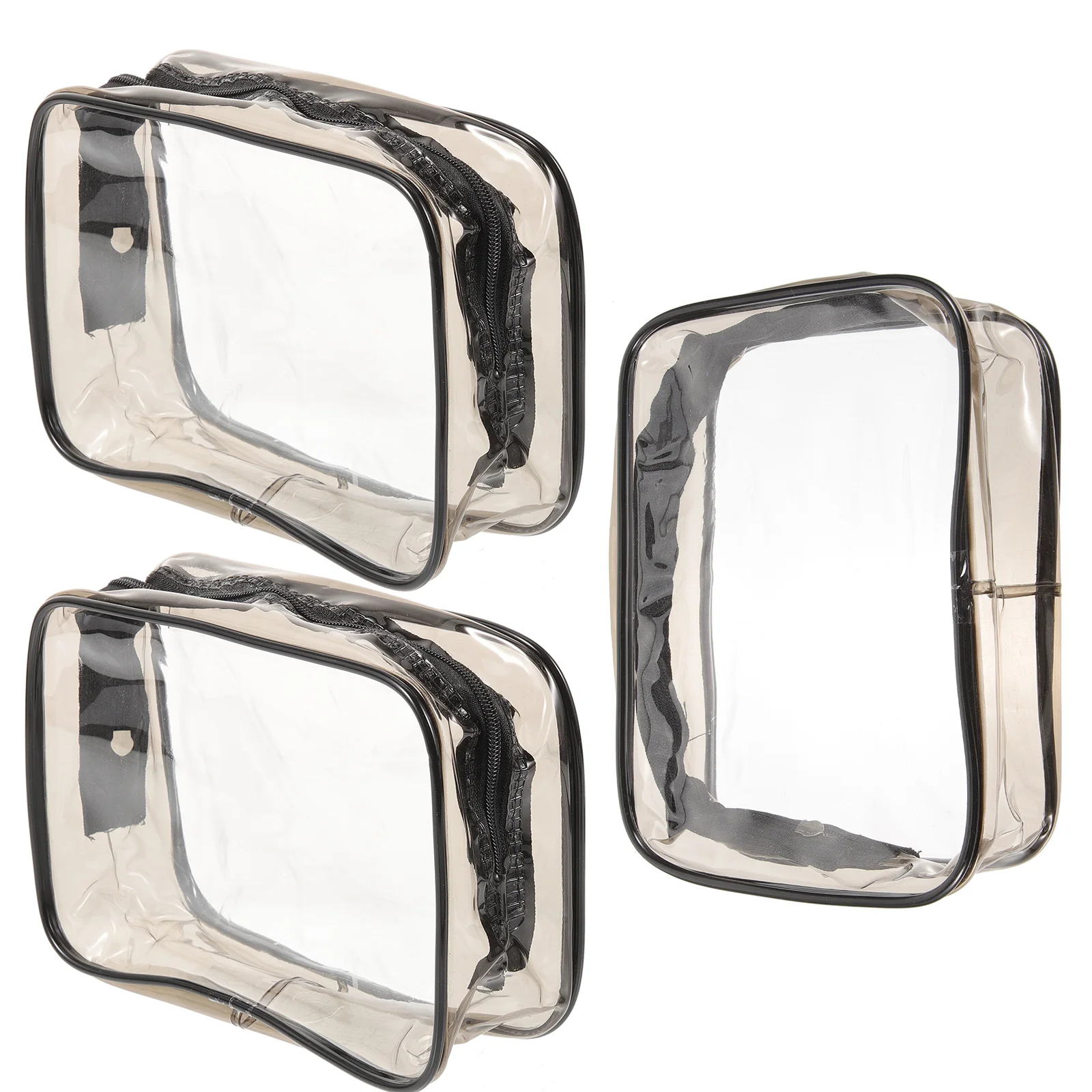 3Pcs Portable Woman Makeup Bags Travel Cosmetics Bags Portable Clear Makeup Bags