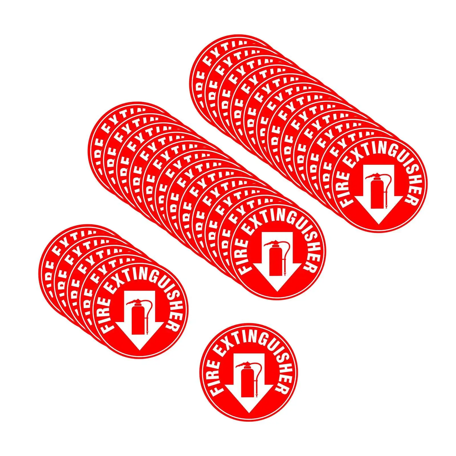 30 шт. самоклеящиеся огнетушители