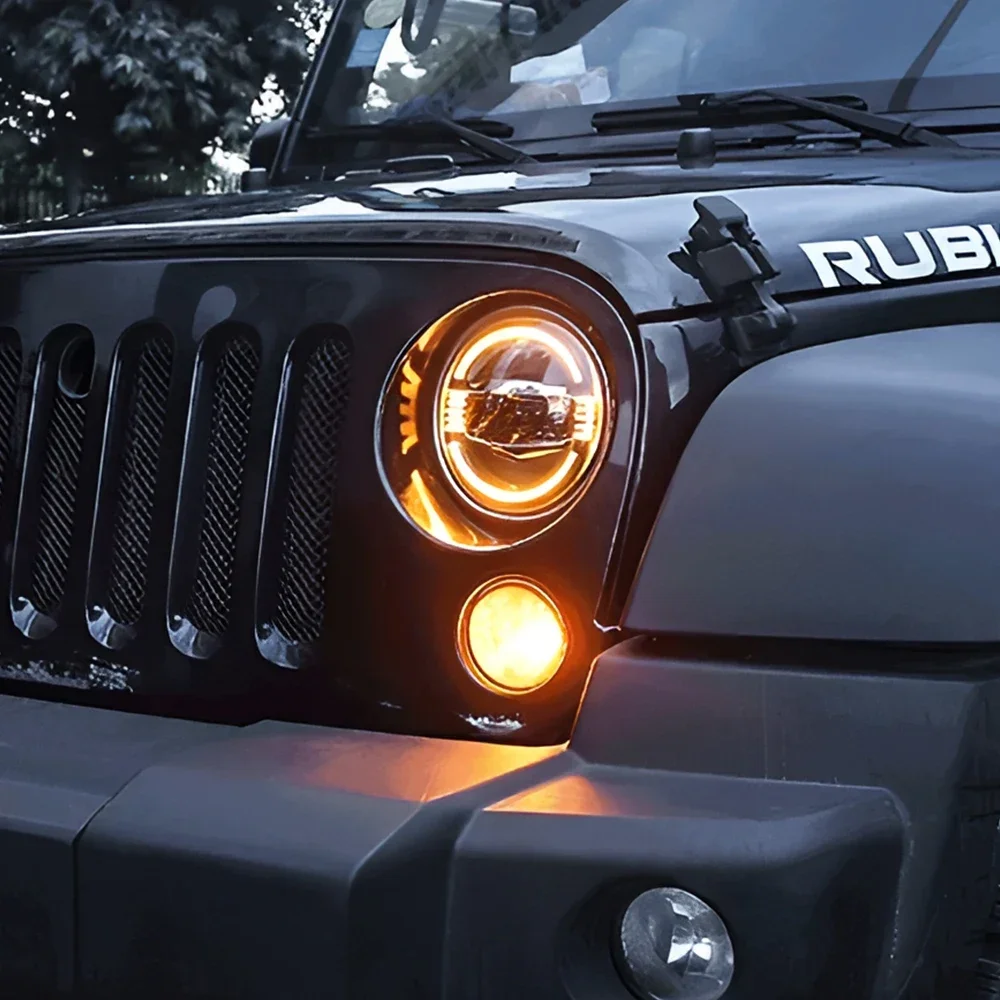 Автомобильные передние фонари Plug and Play для Jeep Wrangler 2007-2017 автоматические