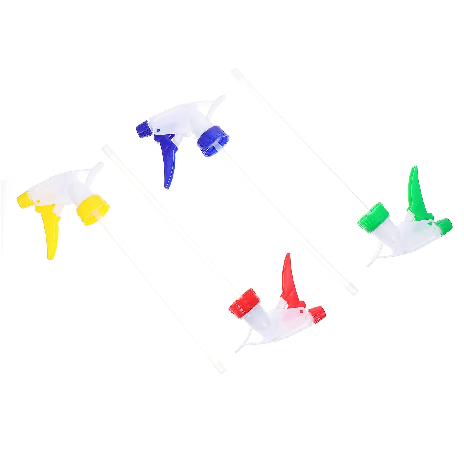 

4 Pcs Sprinkler Head Clear Plastic Bottles Pump Spray Water Nozzles Sprayer Tool Scale