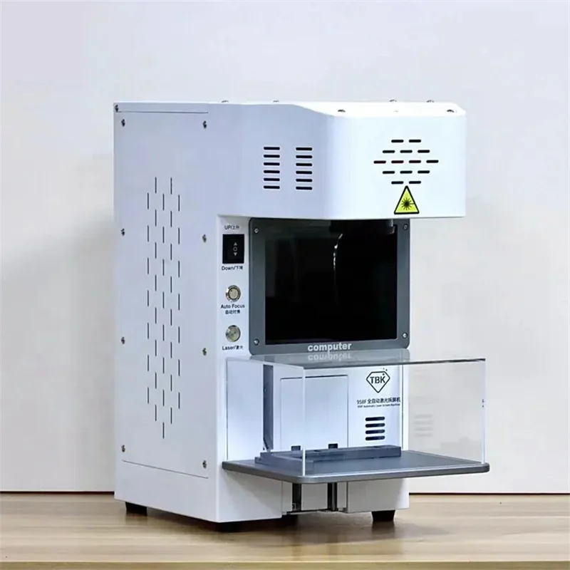 Новейшая лазерная мини-машина TBK 958F 20 Вт для удаления задней стеклянной пленки