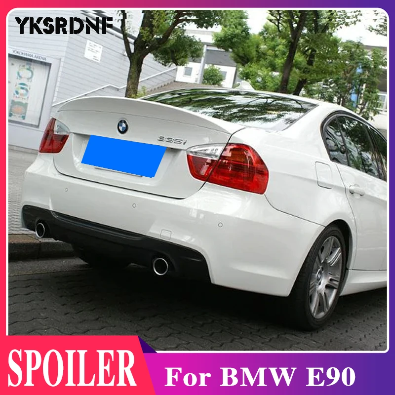 YKSRDNF For Spoiler Wing BMW 3 Series E90 Sedan 318i 320i 325i Car Trunk Rear Lip ABS Tail Fin Refit Accessories CLS STYLE 05-12