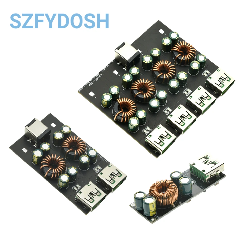 QC4.0 QC3.0 1 2 4-полосный адаптер быстрой зарядки мобильного телефона USB Type-C 6-35 В