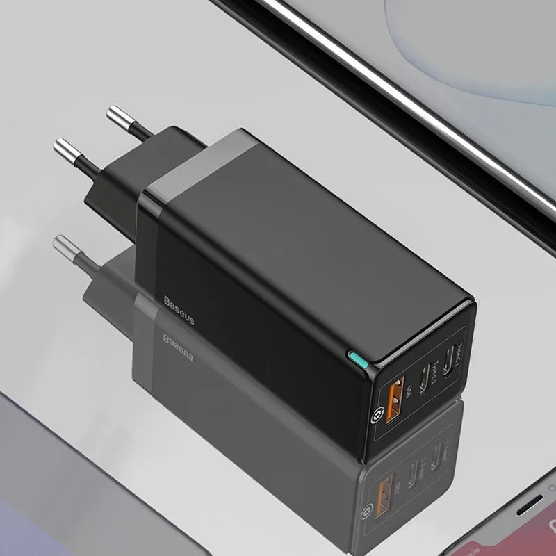 

NEW 65W GaN Charger Quick Charge 4.0 3.0 Type C PD USB Charger with QC 4.0 3.0 Portable Fast Charger For Laptop iPhone 12 Pro