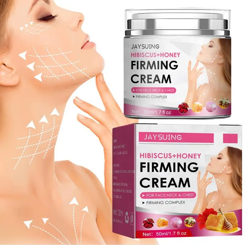 

50ml Hibiscus Honey Firming Body Chest Face Neck Skin Firming Lifting Shaping Tightening Anti-Wrinkle Soothe Nourish Hydrating