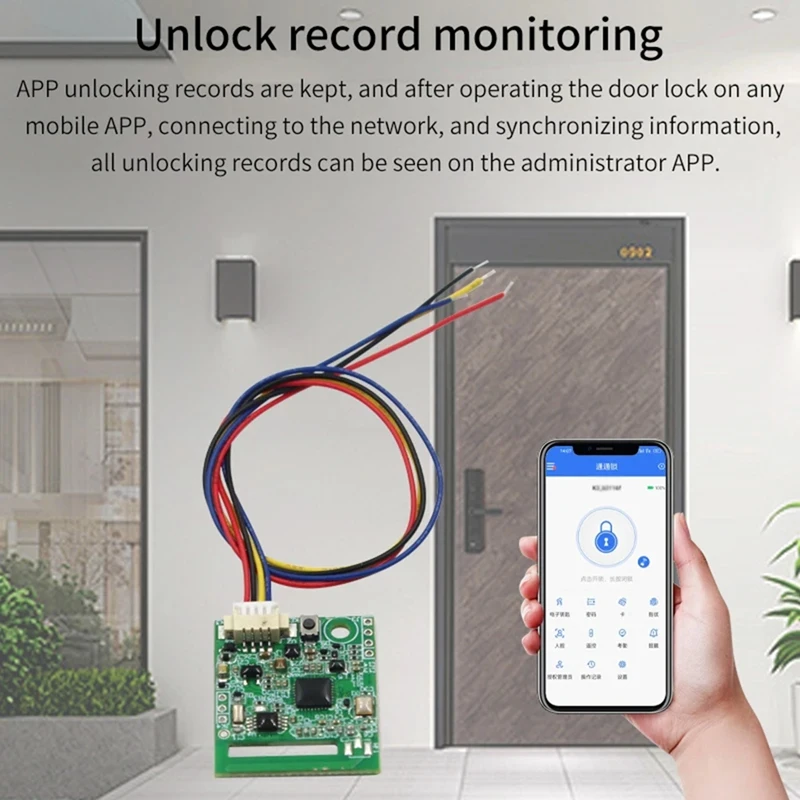 4.5-10V BLE5.0 Smart Switch Electronic Lock Module For TTLOCK APP Work With Gateway G2 Alexa / Google Home