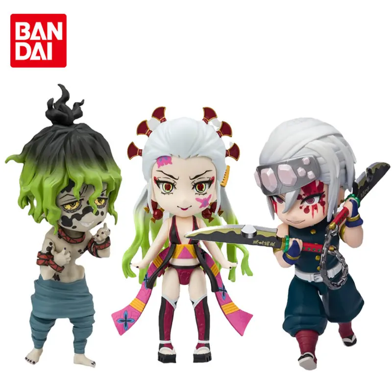 

Фигурки героев мультфильма Bandai, оригинальные мини-фигурки рассекающих демонов, дзуй, Тенген, Даки, джиюутаро, коллекционные модели игрушек ...