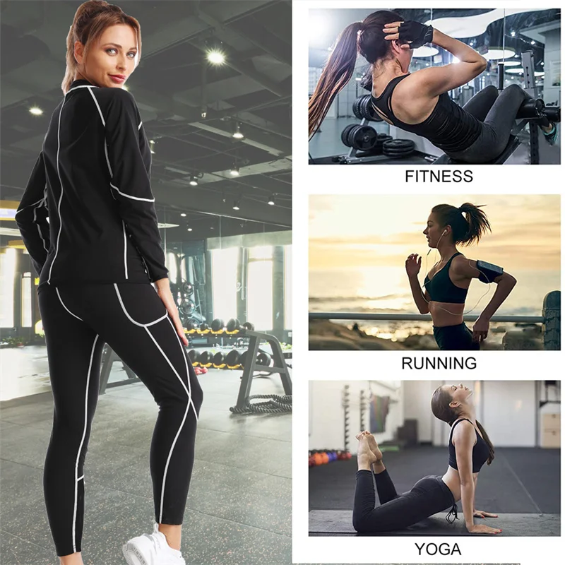 SEXYWG Waist Trainer Sauna Suit Women Shapewear Sweat Shirt Body Shaper Slimming Shirt  for Weight Loss Fittness Blouse