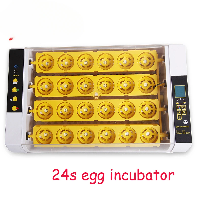 Полностью автоматический инкубатор для 24 яиц с высокой степенью инкубации
