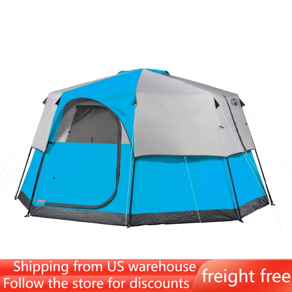 

1 Room Camping Supplies Blue Camping Tent Travel Nature Hike Freight Free Tents Outdoor Shelters Hiking Sports