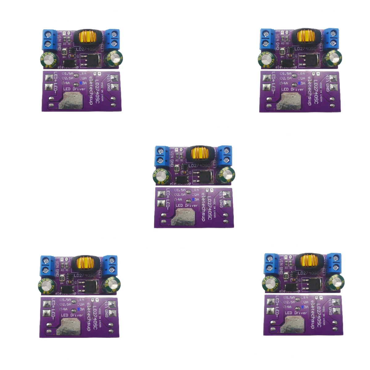 Понижающий модуль повышенной яркости постоянного тока с переключателем режима 80