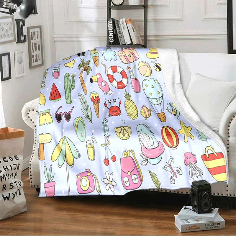 

Blanket for Children Sofa Travel Household Blankets for Beds Fantasy Cartoon Cute Lovelycute Custom Thin Blanket for Mom