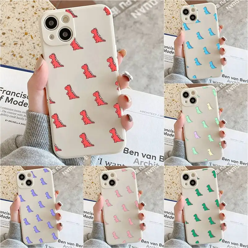 

Cute Dinosaur Shark Phone Case For Iphone 7 8 Plus X Xr Xs 11 12 13 Se2020 Mini Mobile Iphones 14 Pro Max Case