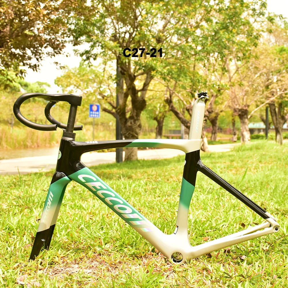 CECCOTTI-Карбоновая рама шоссейного велосипеда дисковый тормоз макс. 700 x 30C полный