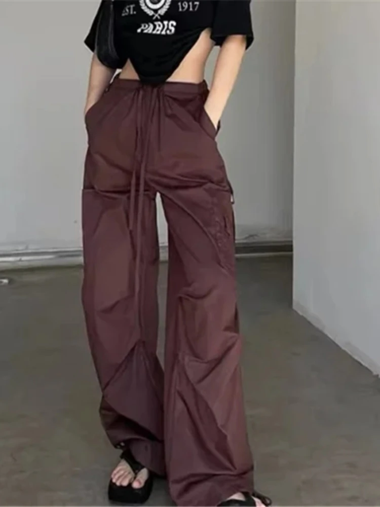 

GOPLUS Baggy Cargo Pants Y2K Women Sweatpants High Waist Black Pants Wide Leg Trousers Hosen Damen Pantalon Pour Femme C11979