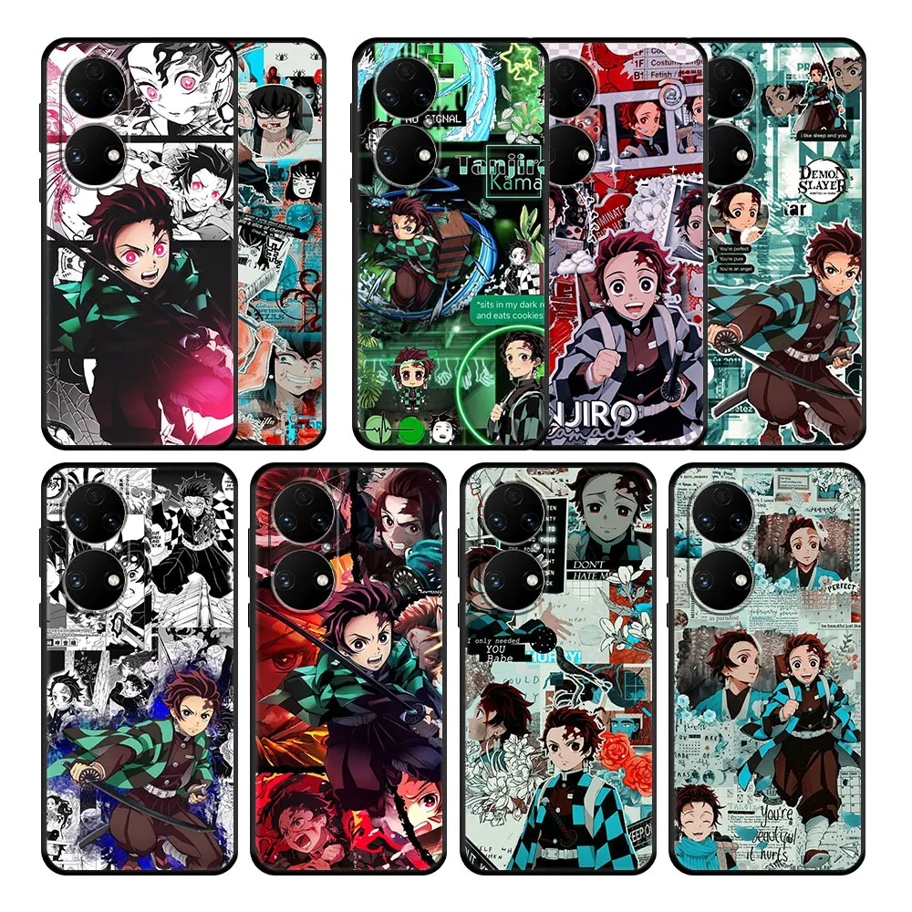 

Coque Cell Phone Case for Huawei P20 Pro P50 9 SE P30 Nova 5T P40 Lite Y7 Y9 P Smart Z Y6 2021 P50E 8i 7i Demon Slayer Art TPU