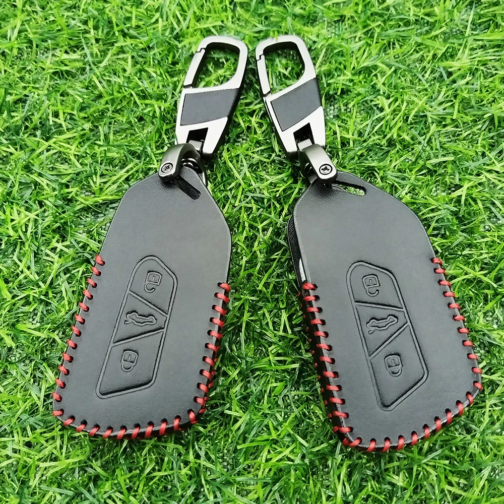 Fashion Car Key Case For VW Volkseagen Golf 8 MK8 ID.3 ID.4 Cupra Skoda Octavia A8 SEAT Leon MK4 2020 2021 Formentor Tarraco