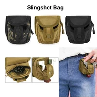 hunting paintball slingshot pouch outdoor sports steel ball storage package nylon bag waist molle belt haning bags